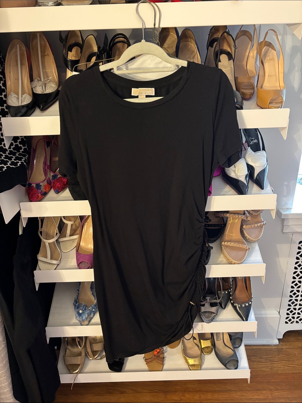 Micheal Kors ruched dress.